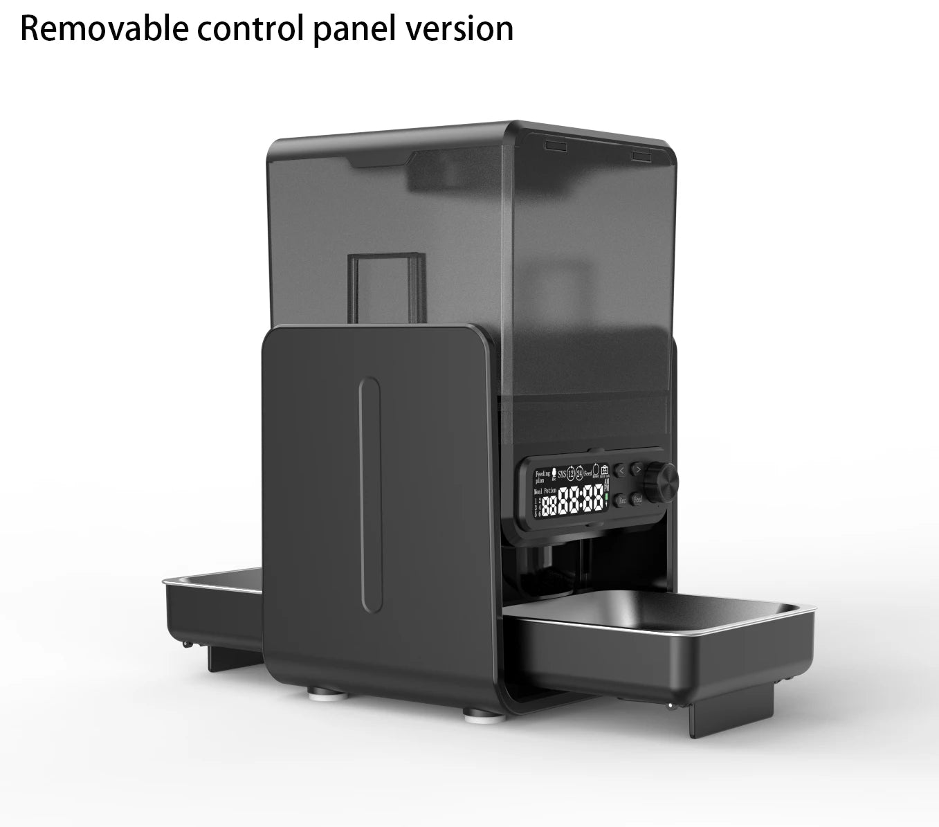 Distributeur automatique de croquettes pour chat, 5l, 2 bols, enregistreur vocal intelligent, panneau de commande enfichable, distributeur automatique de nourriture pour chat pour aliments secs pour animaux de compagnie