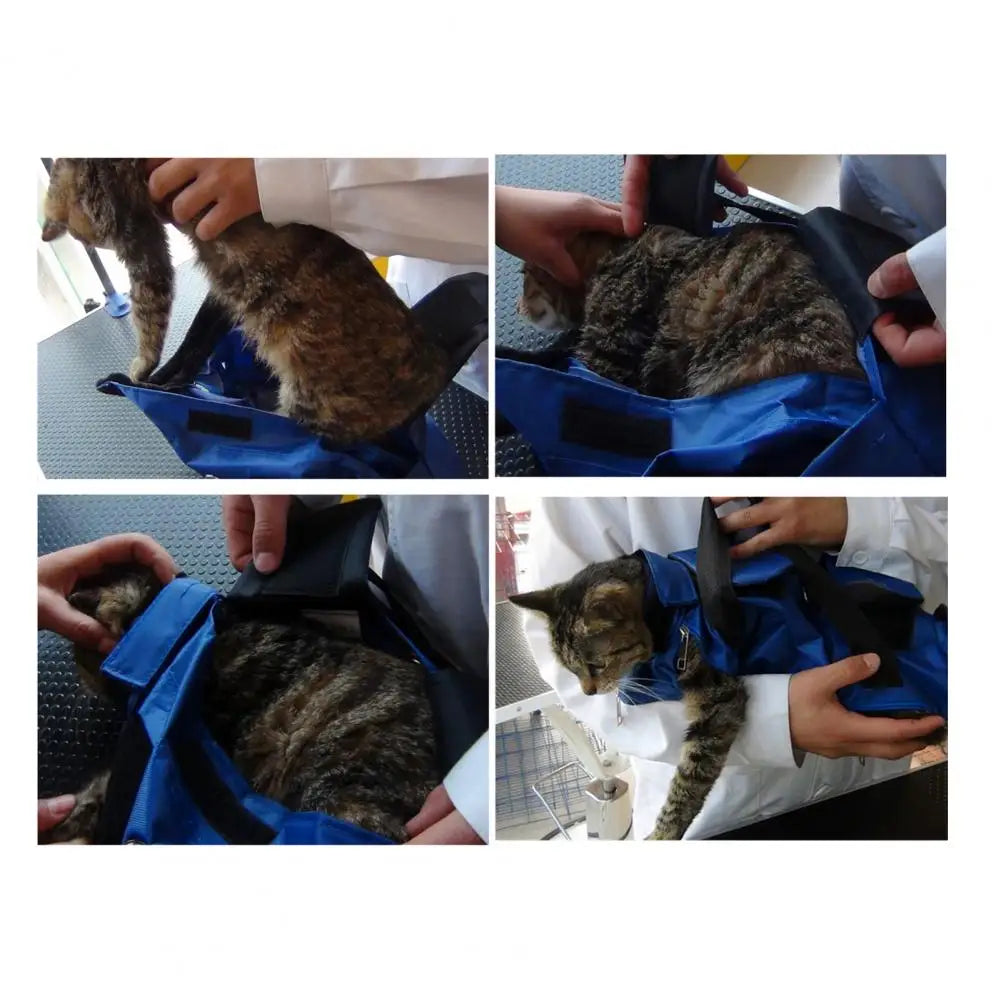 Sac de transport pour animaux de compagnie pour chats, sac de transport léger pour chat, pochette réglable pour chat, sac à dos de transport pour animaux de compagnie, voyage avec rangement pour ongles