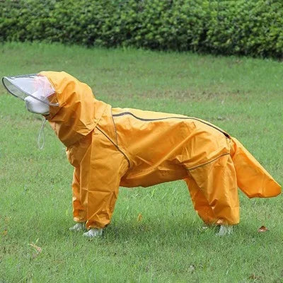 Imperméable Tout-en-Un pour Grands Chiens – Capuche, Protection Intégrale & Tissu Oxford Imperméable | Golden Retriever, Husky, Samoyède, etc.