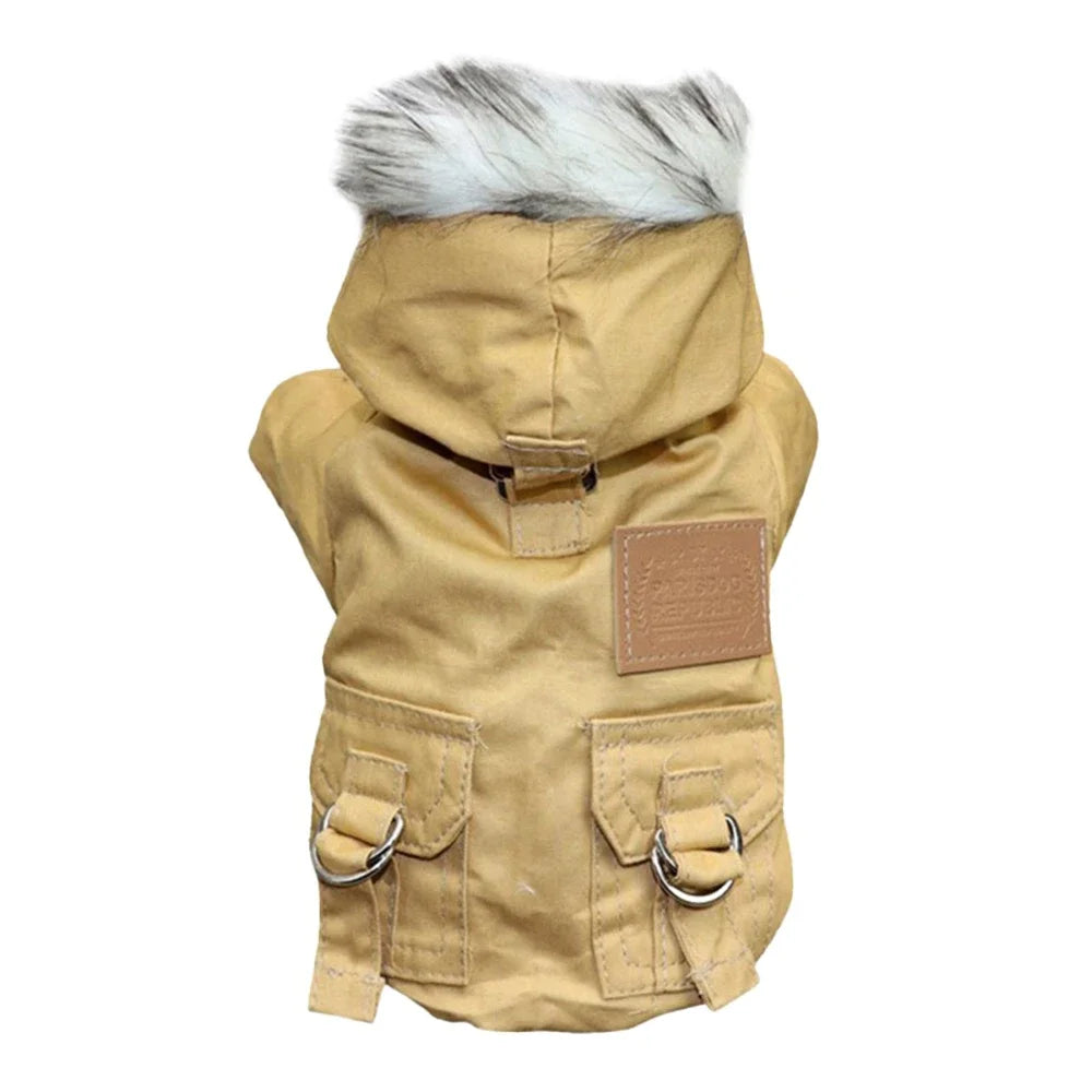 Manteau Hiver Épais et Chaud à Capuche pour Chien | Veste Confortable (Coton) pour Chiots et Petits Chiens (Chihuahua, Yorkies)