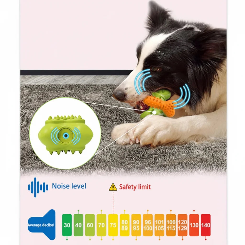Jouets à mâcher pour chiens de taille moyenne, jouets grinçants en caoutchouc naturel Durable, jouets de dentition en forme d'os pour chiot